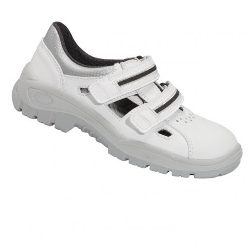 Sandały bezpieczne z metalowym podnoskiem, białe - wz. 201