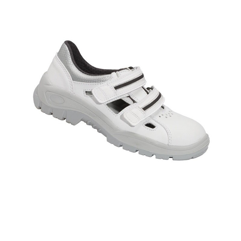 Sandały bezpieczne z metalowym podnoskiem, białe - wz. 201
