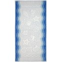 Ręcznik frotte Flora Ocean niebieski